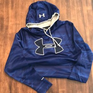 Under Armour Blue Black Hoodie Size M Men’s
